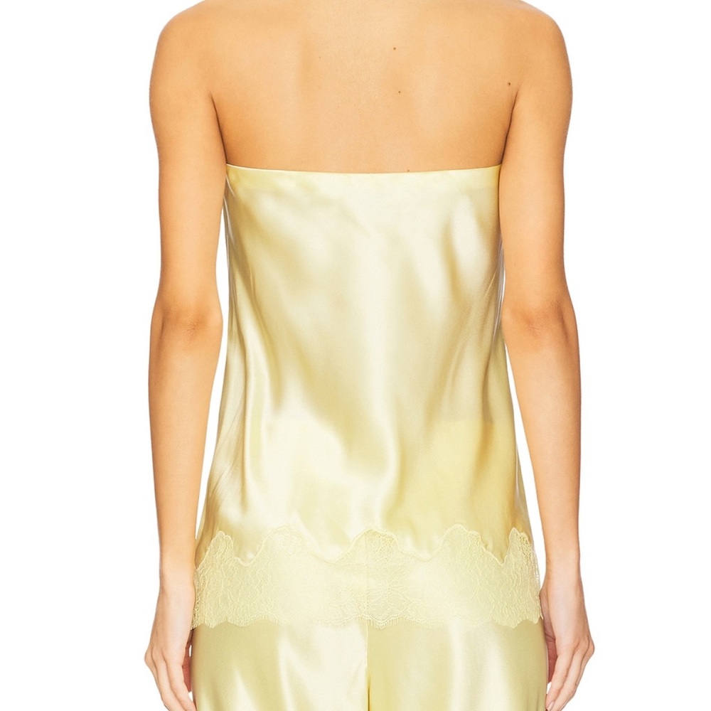 Odessa Strapless Camisole Top in Yuzu - Picture 3 of 4